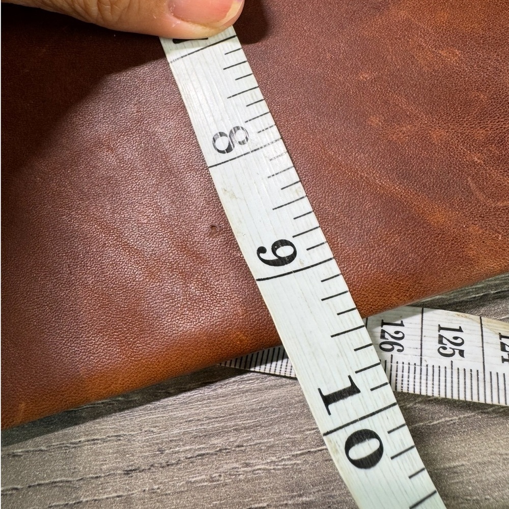 Handmade Leather Envelope Clutch/Shoulder bag STUNNING - Picture 7 of 11